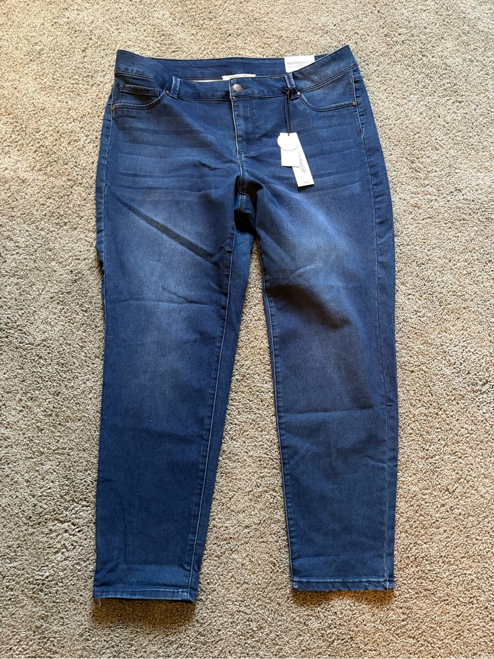 Workshop Republic Clothing Skinny Jeans Size 18W Stretch High Rise NWT Plus Size